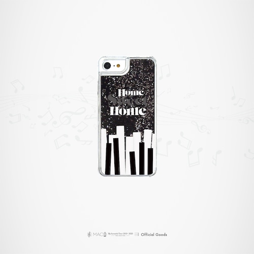 "Sweet Home" グリッターiPhoneケース[ブラック]